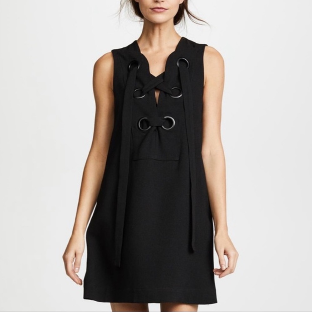 English Factory lace up front dress